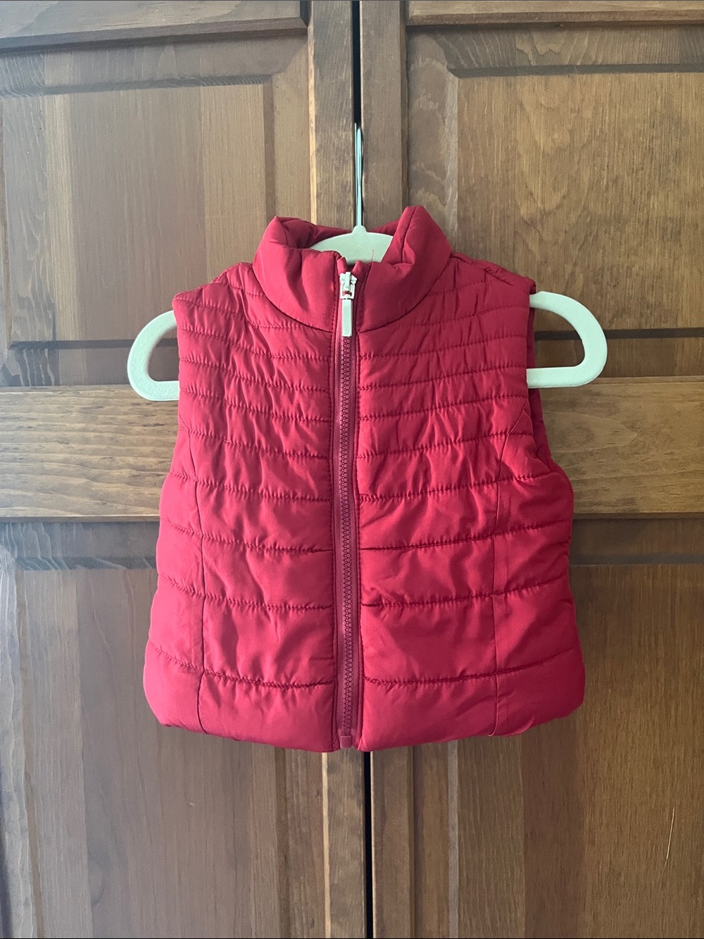 Mayoral Bright Red Quilted Zip Up Puffer Vest for Baby Unisex Sz. 9M